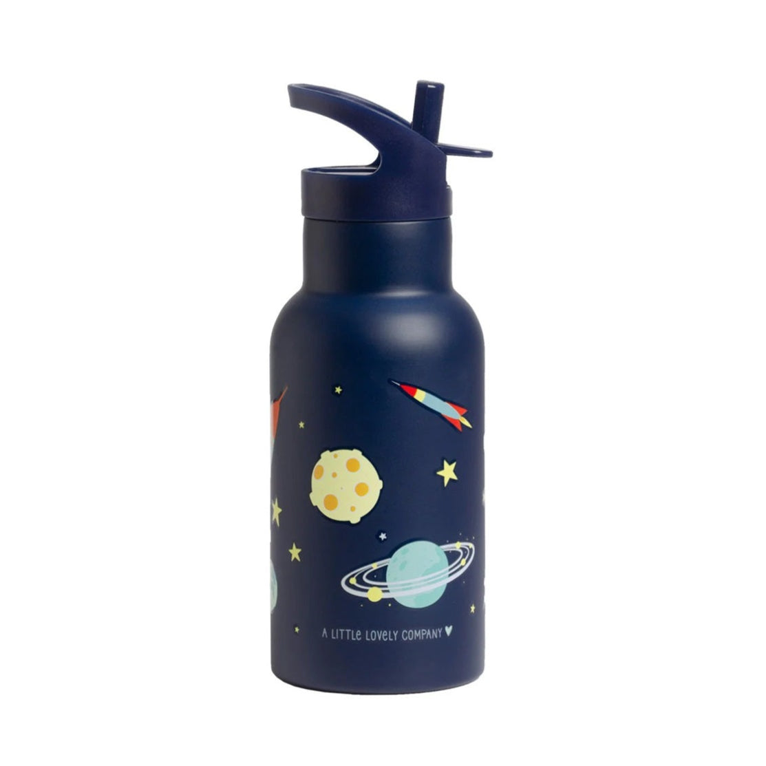 A Little Lovely Company Stainless Steel Drinks Bottle - 350ml - Space