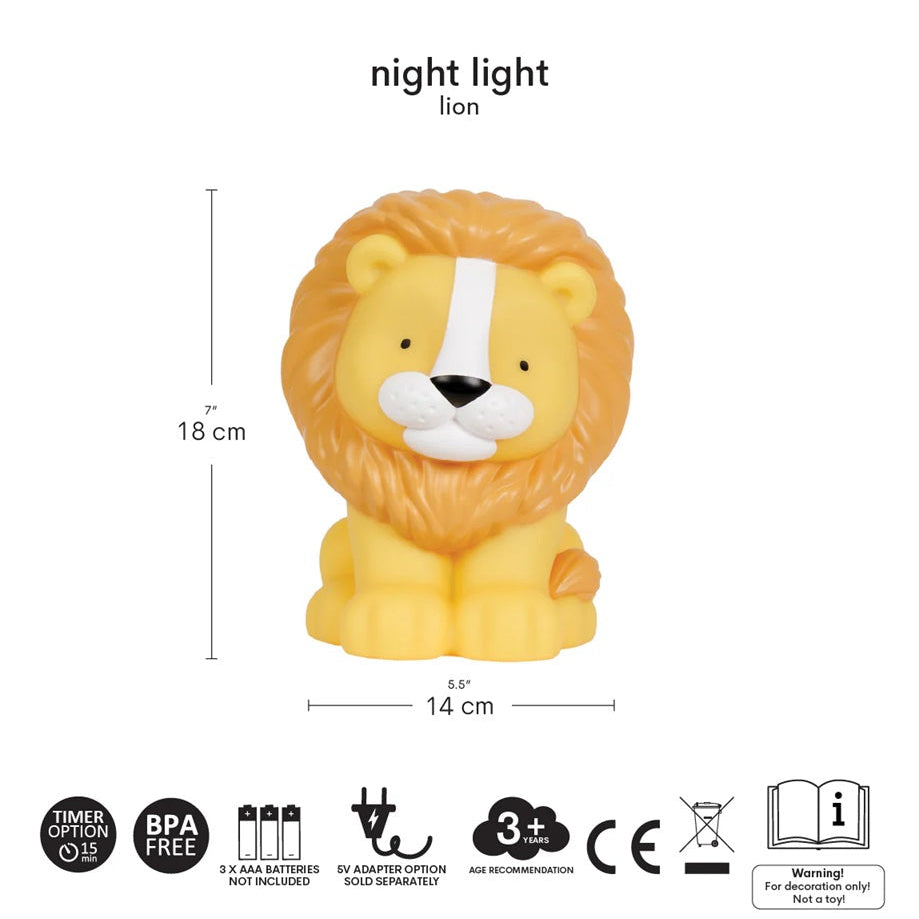 A Little Lovely Company Night Light - Lion
