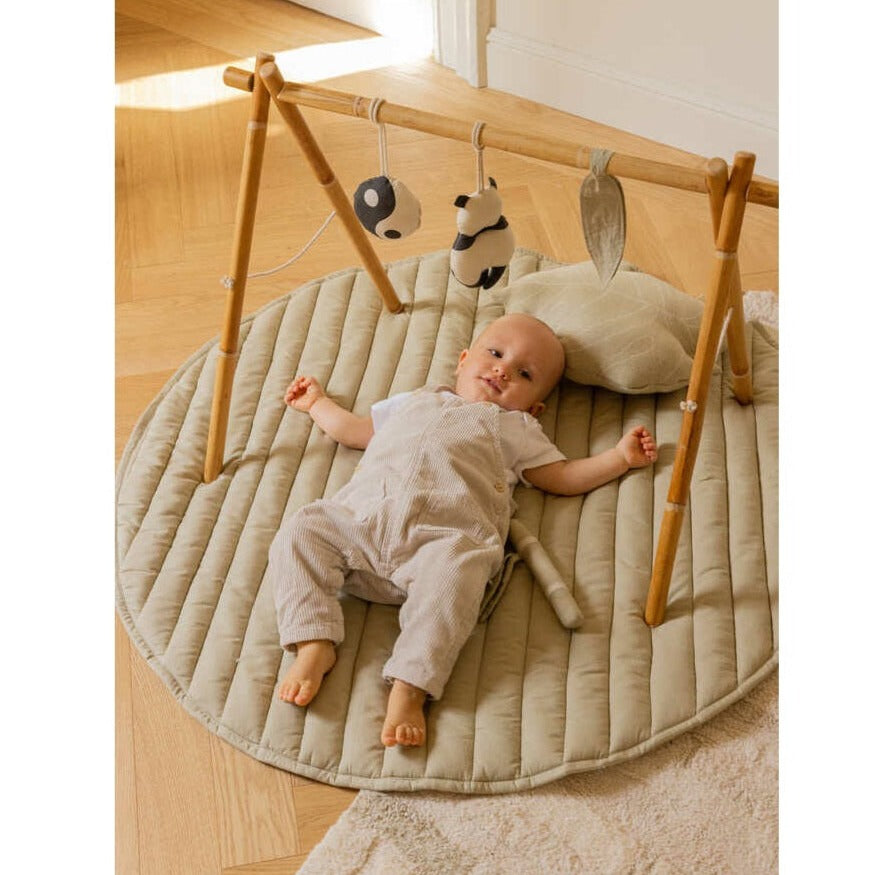Lorena Canals Set of 3 Baby Gym Rattle Toys - Panda
