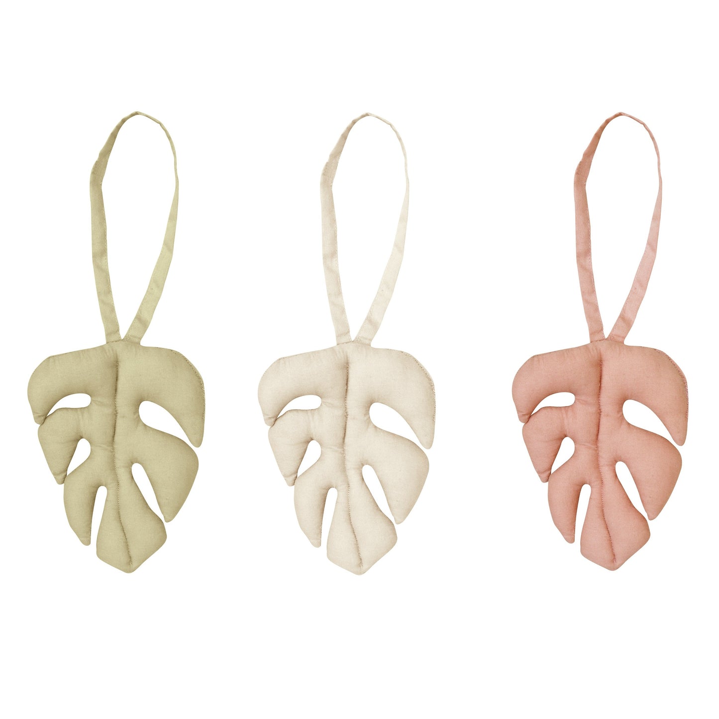 Lorena Canals Set of 3 Baby Gym Rattle Toys - Monstera