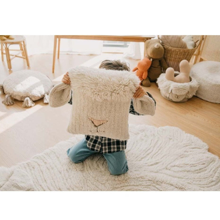 Lorena Canals Woolable Cushion - Pink Nose Sheep