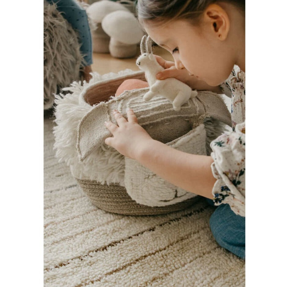 Lorena Canals Woolable Basket - Pink Nose Sheep