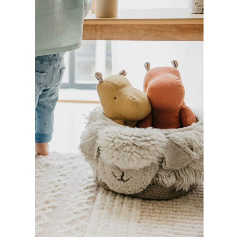 Lorena Canals Woolable Basket - Pink Nose Sheep