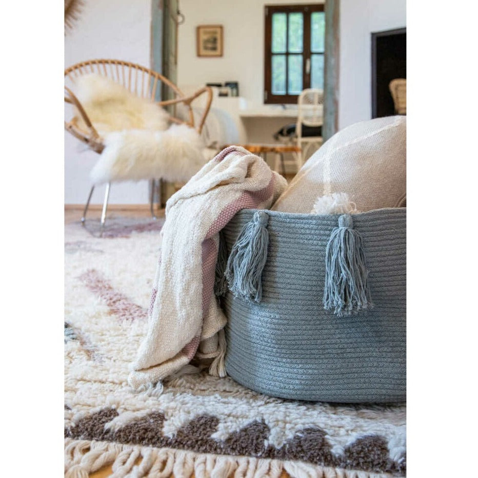 Lorena Canals Basket - Tassels (6 Colours Available)