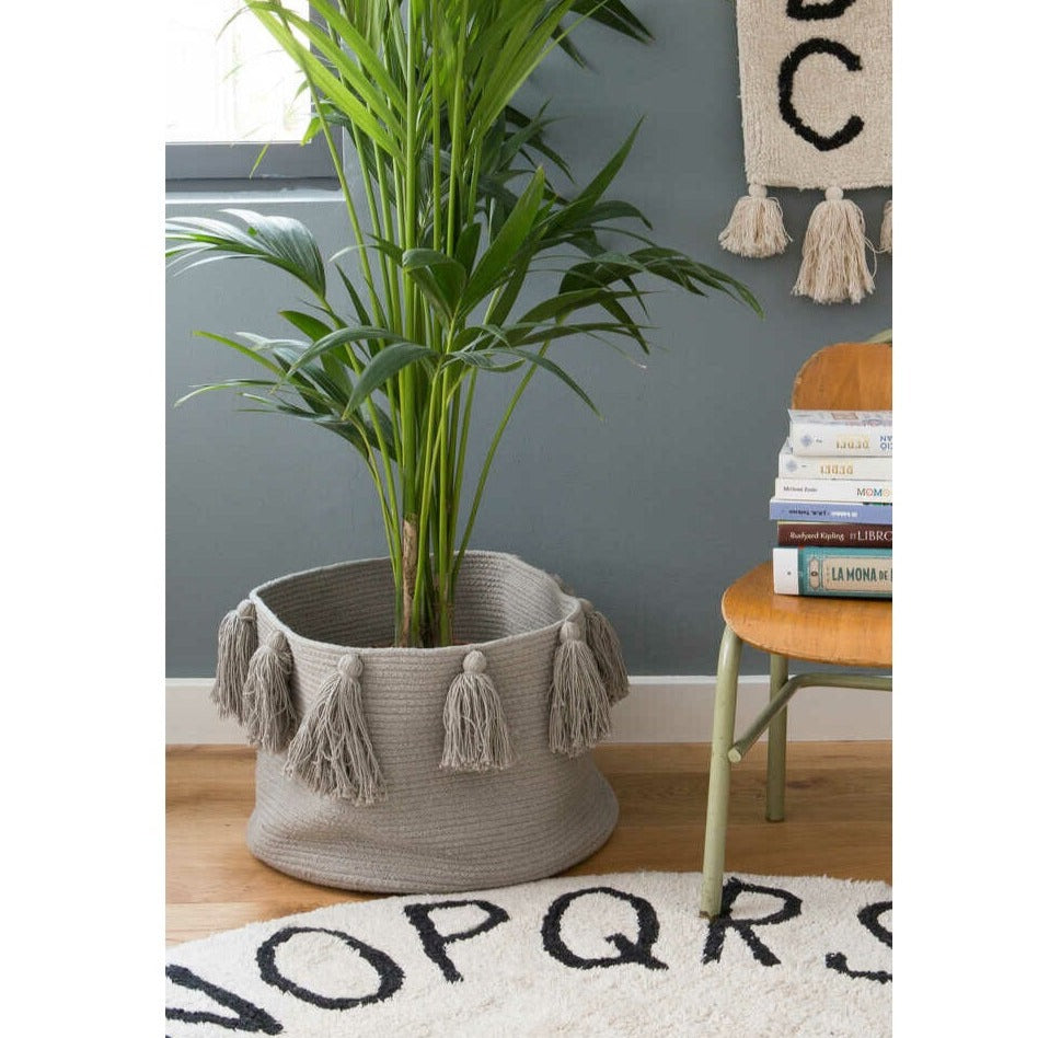 Lorena Canals Basket - Tassels (6 Colours Available)