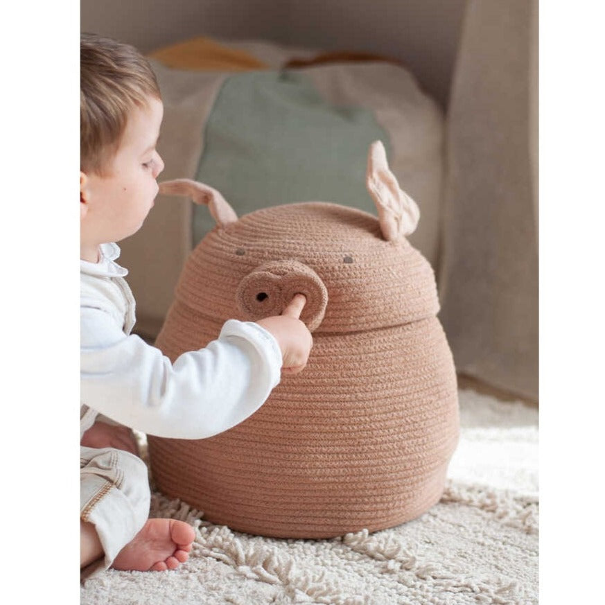 Lorena Canals Basket - Peggy the Pig