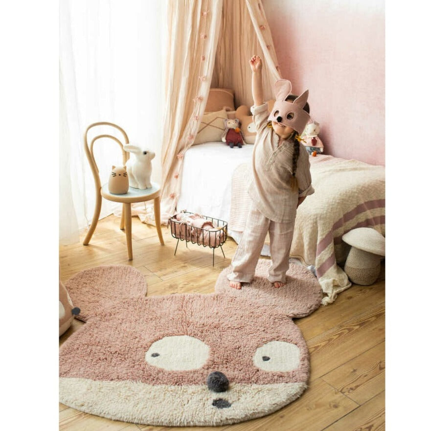 Lorena Canals x Edgar Plans Woolable Rug - Miss Mighty Mouse