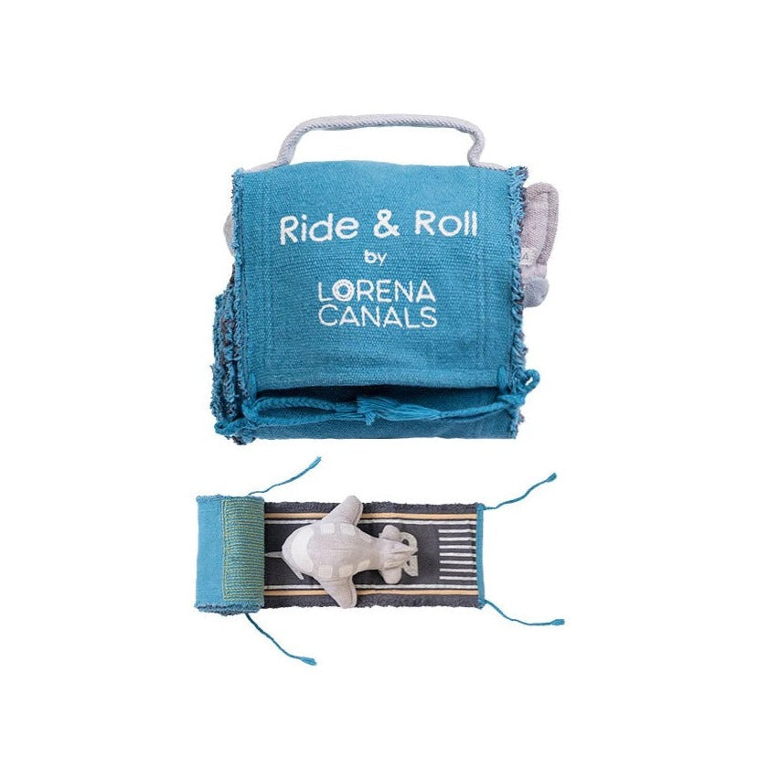 Lorena Canals Ride & Roll Soft Toy - Aeroplane