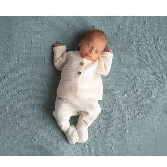 Micu Micu Organic Newborn Baby Set - Links Ecru