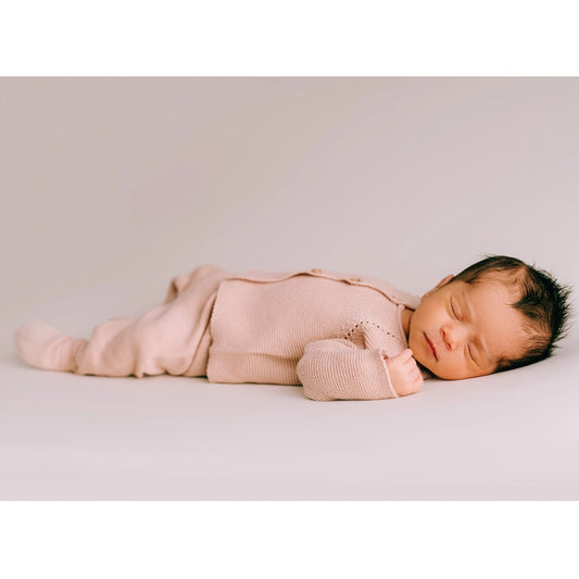 Micu Micu Organic Newborn Baby Set - Links Pink