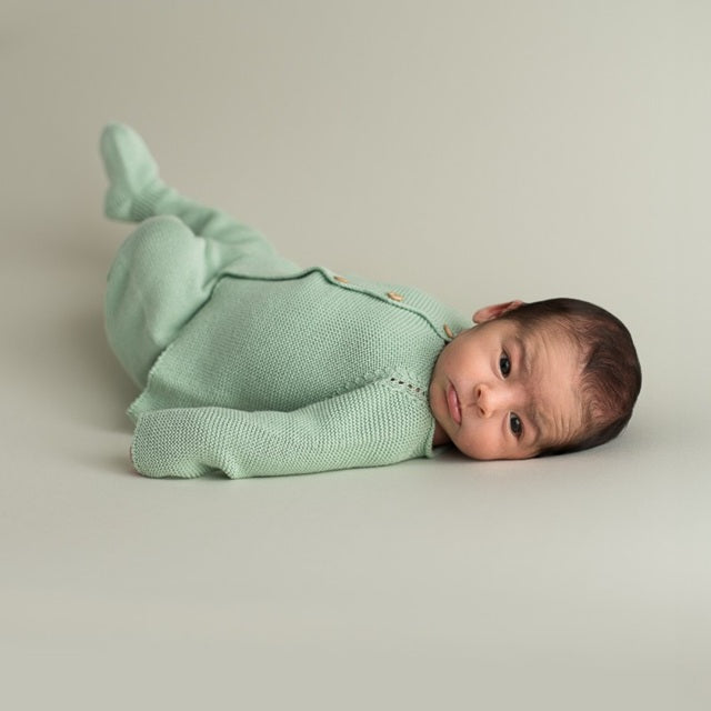 Micu Micu Organic Newborn Baby Set - Links Green