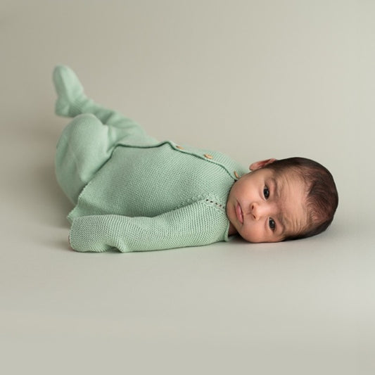 Micu Micu Organic Newborn Baby Set - Links Green