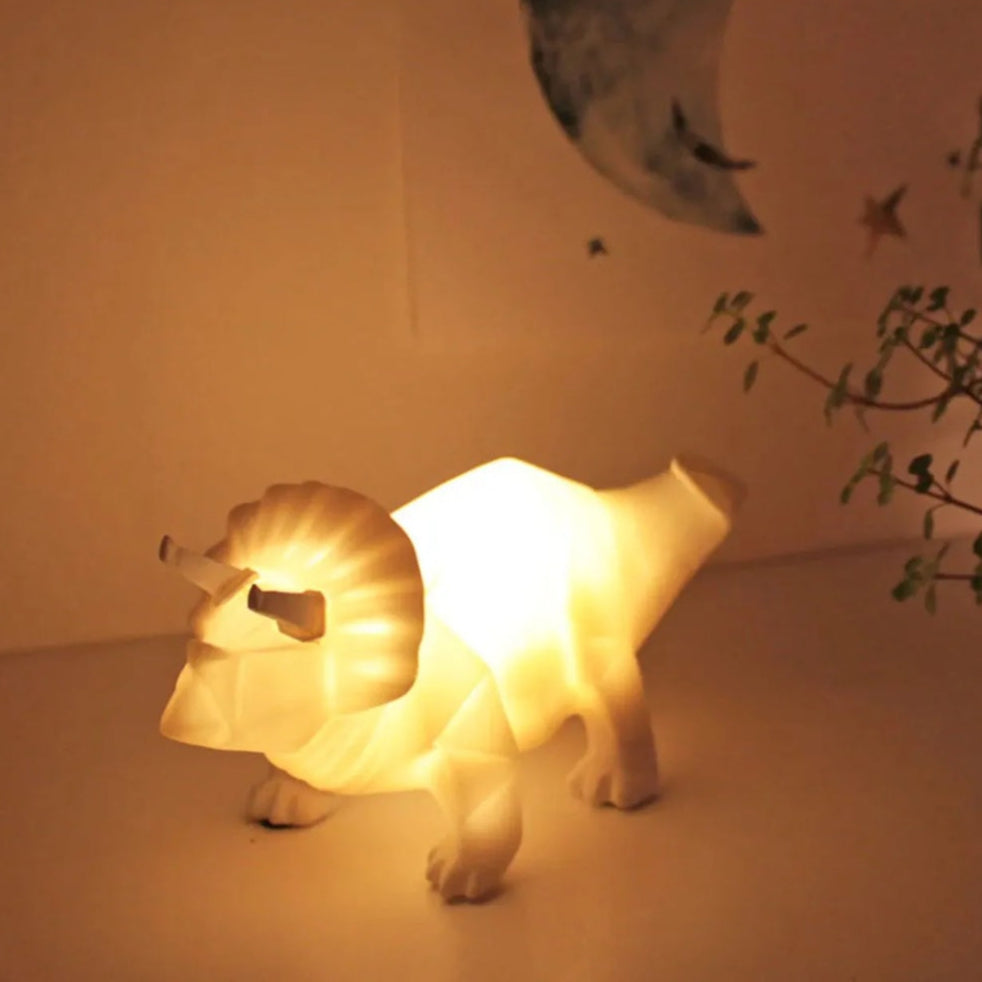 White Dinosaur LED Night Light by House of Disaster