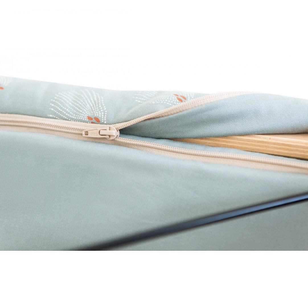 Nobodinoz Growing Green Baby Bouncer - White Gatsby Antique Green