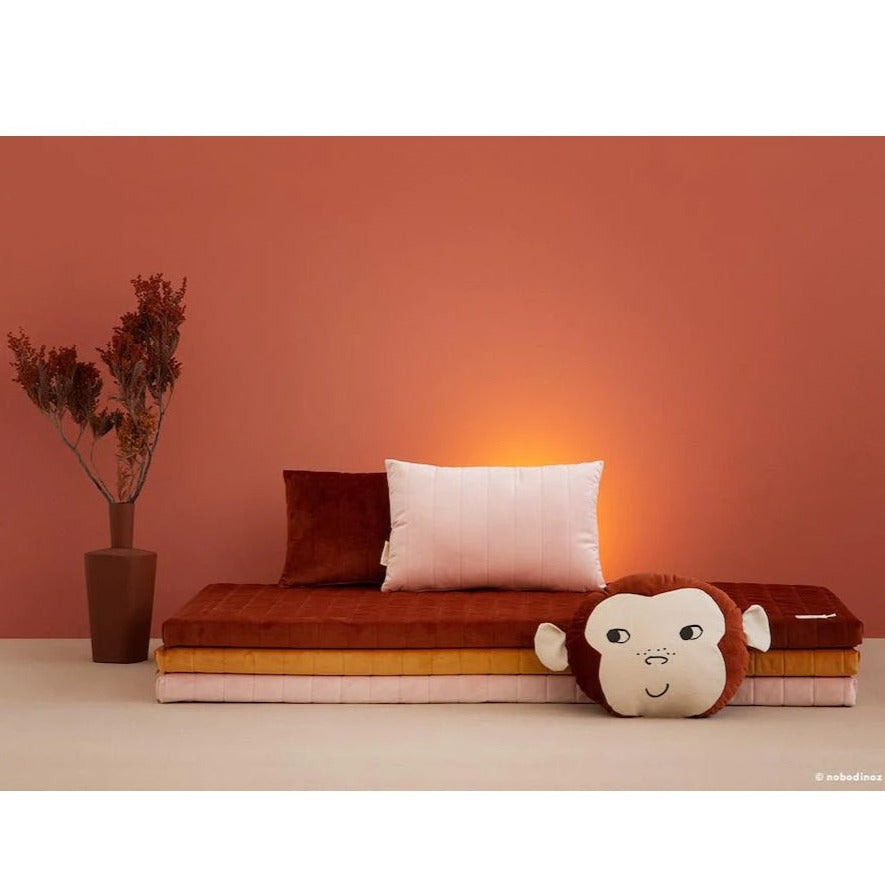 Nobodinoz Zanzibar Velvet Play Mattress - Wild Brown