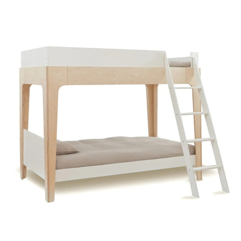 Oeuf NYC Perch Bunk Bed - White & Birch