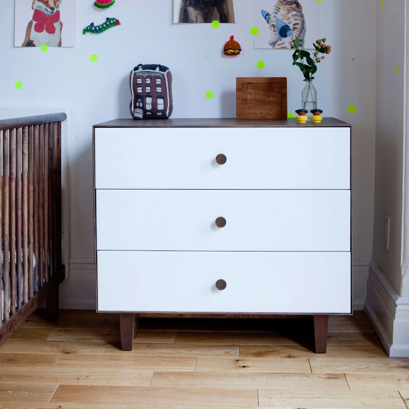 Oeuf NYC Merlin 3 Drawer Dresser - Rhea Legs (3 Colours Available)