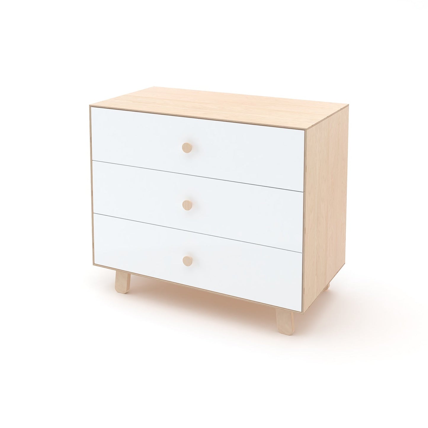 Oeuf NYC Merlin 3 Drawer Dresser - Sparrow Legs (3 Colours Available)