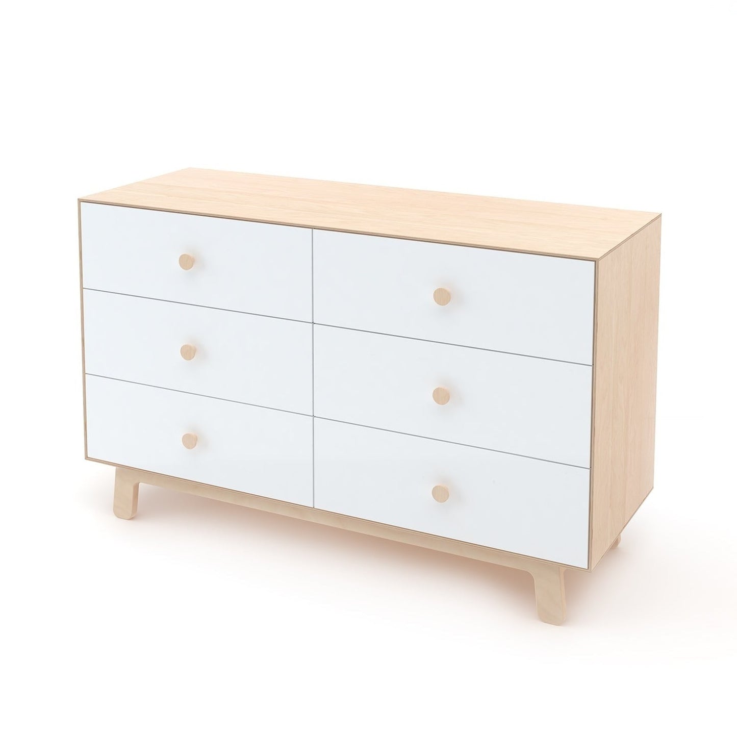 Oeuf NYC Merlin 6 Drawer Dresser - Sparrow Legs (3 Colours Available)