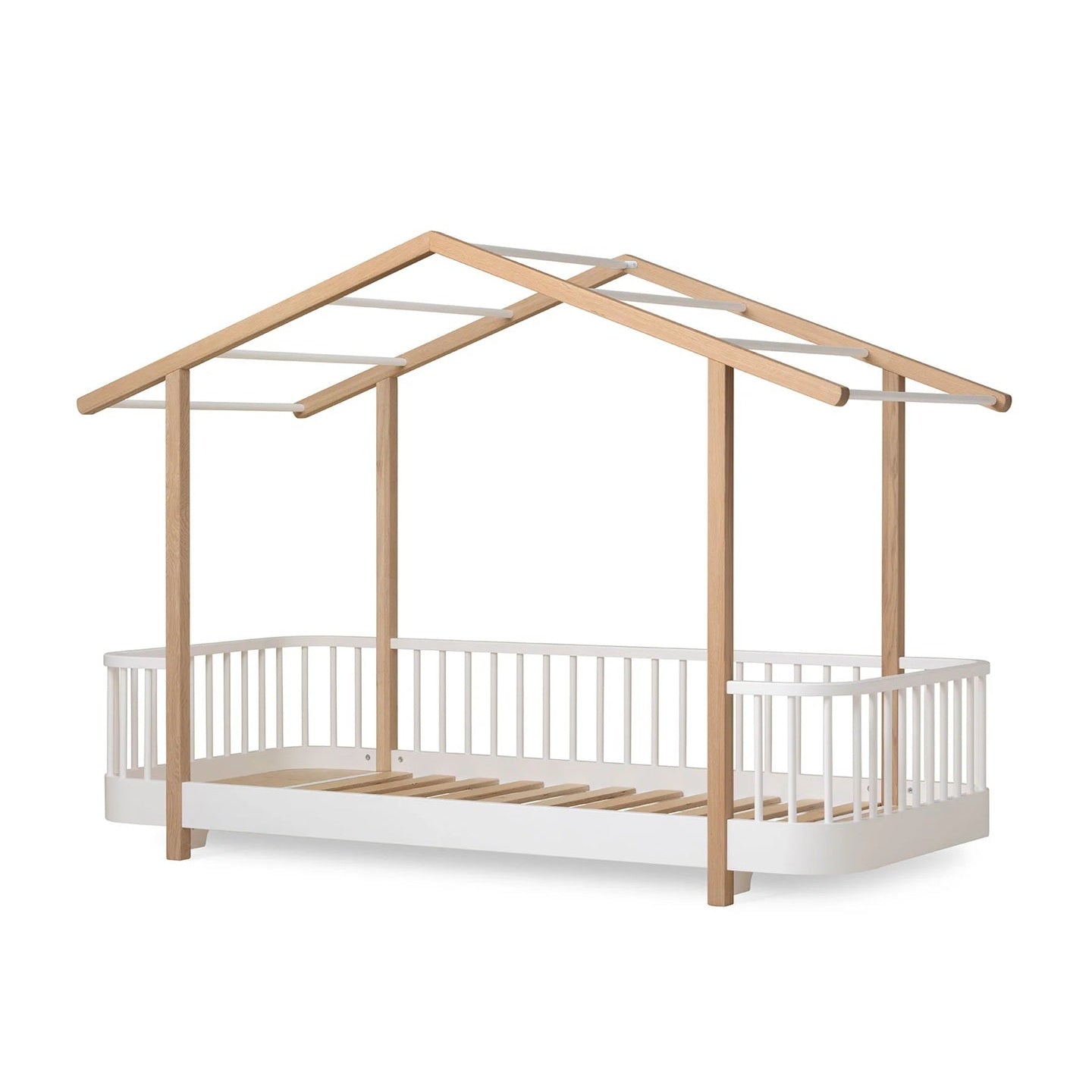 Oliver Furniture Wood Original House Bed - White/Oak