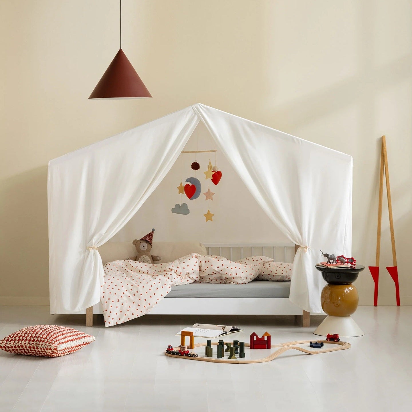 Oliver Furniture Wood Original House Bed - White/Oak