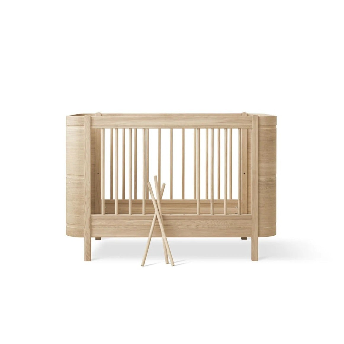 Oliver Furniture Wood Mini+ Cot Bed Excl. Junior Kit - Oak