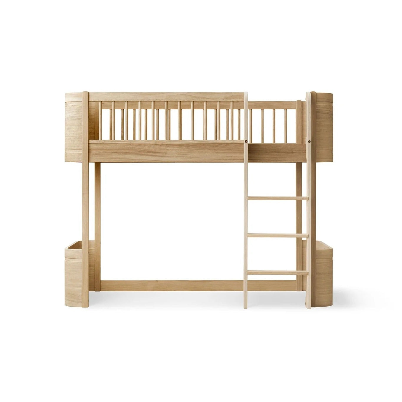 Oliver Furniture Wood Mini+ Low Loft Bed - Oak