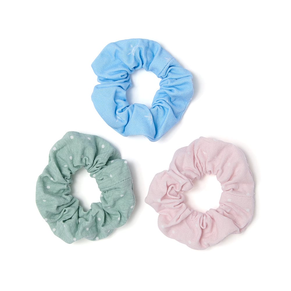Dotty Dungarees Scrunchies - Snowflake Multipack