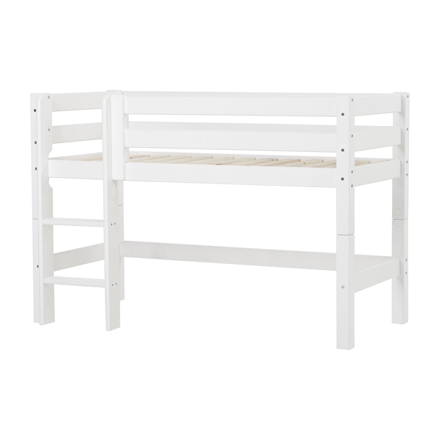 Hoppekids Eco Luxury Mid Sleeper Bed - White