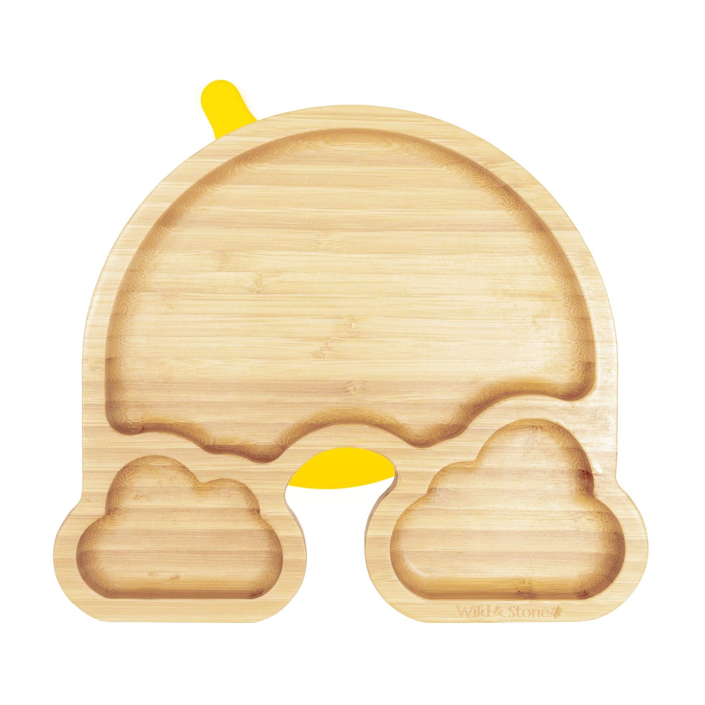 Wild & Stone Baby Bamboo Weaning Plate - Rainbow