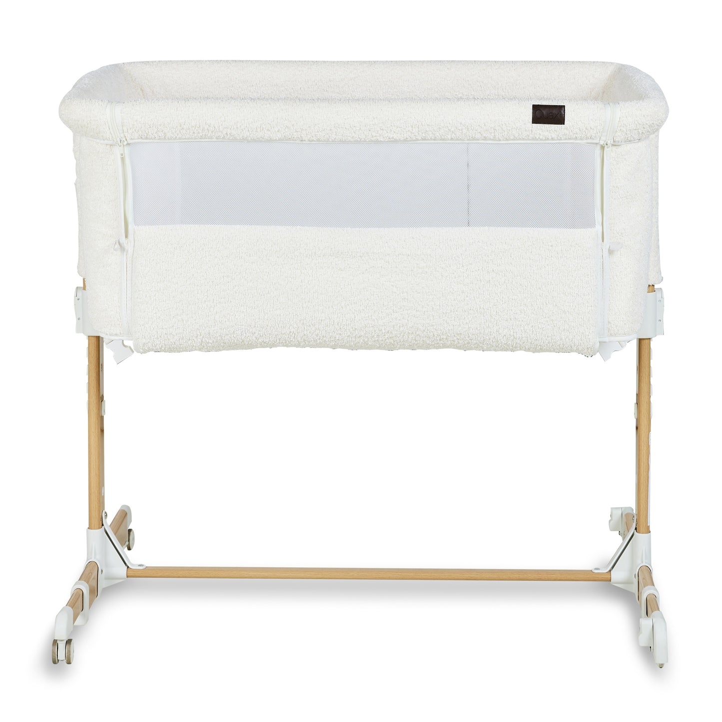 Quax Co-sleeper Side-By-Side Crib - Natural Bouclé - Cream