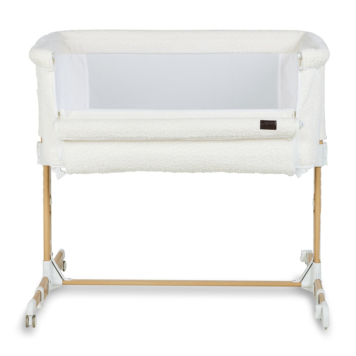 Quax Co-sleeper Side-By-Side Crib - Natural Bouclé - Cream