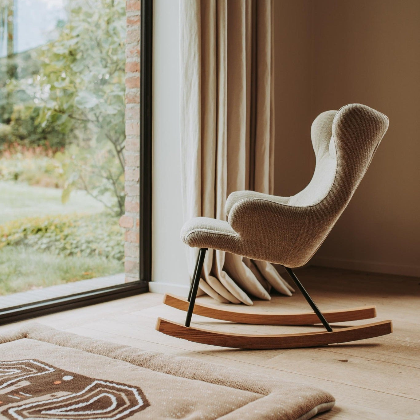 Quax De Luxe Kids Rocking Chair - Clay