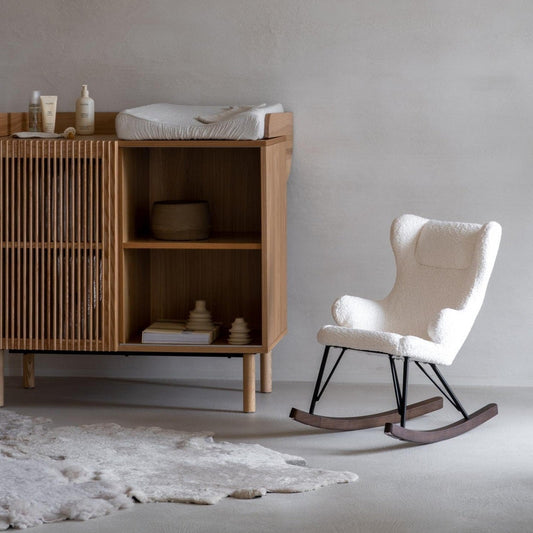 Quax De Luxe Kids Rocking Chair - Cream