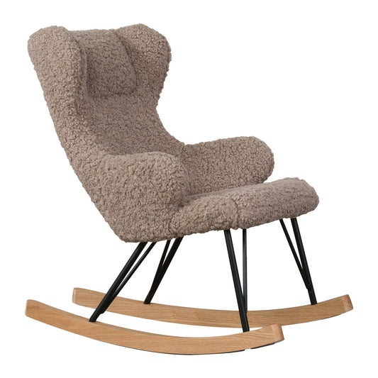 Quax De Luxe Kids Rocking Chair - Teddy/Stone