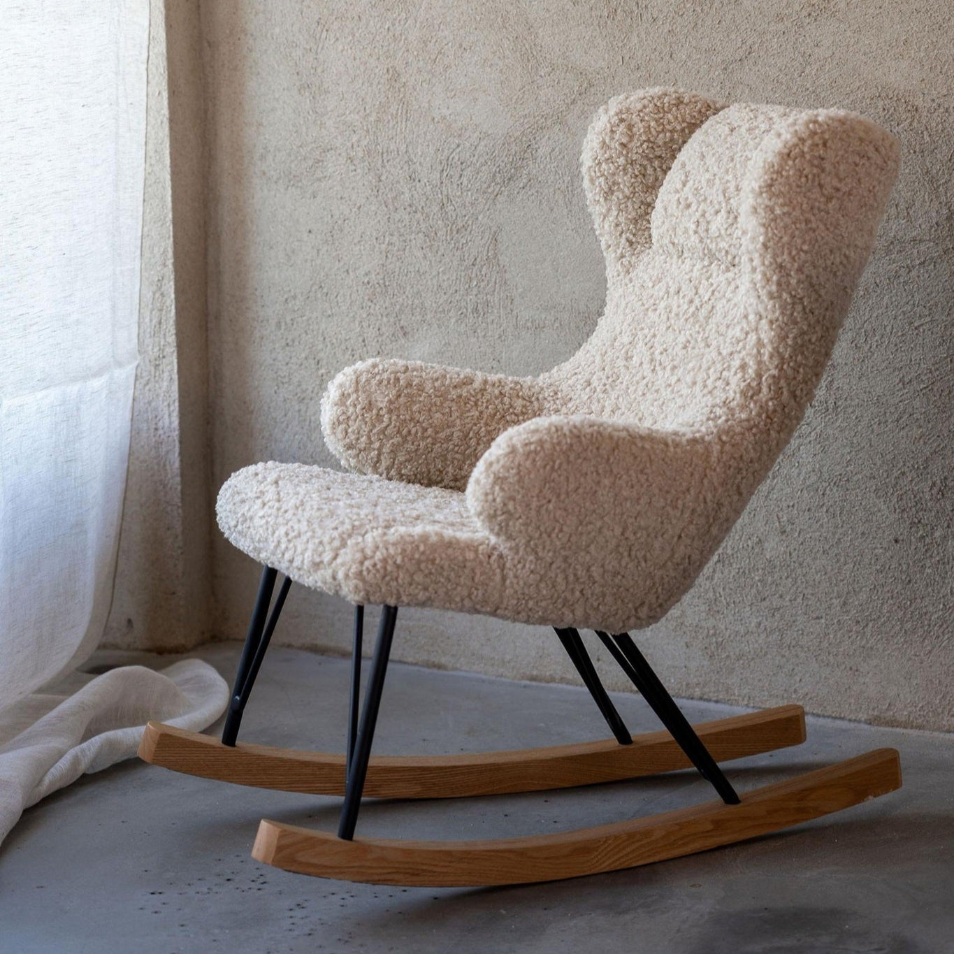 Quax De Luxe Kids Rocking Chair - Teddy/Sheep