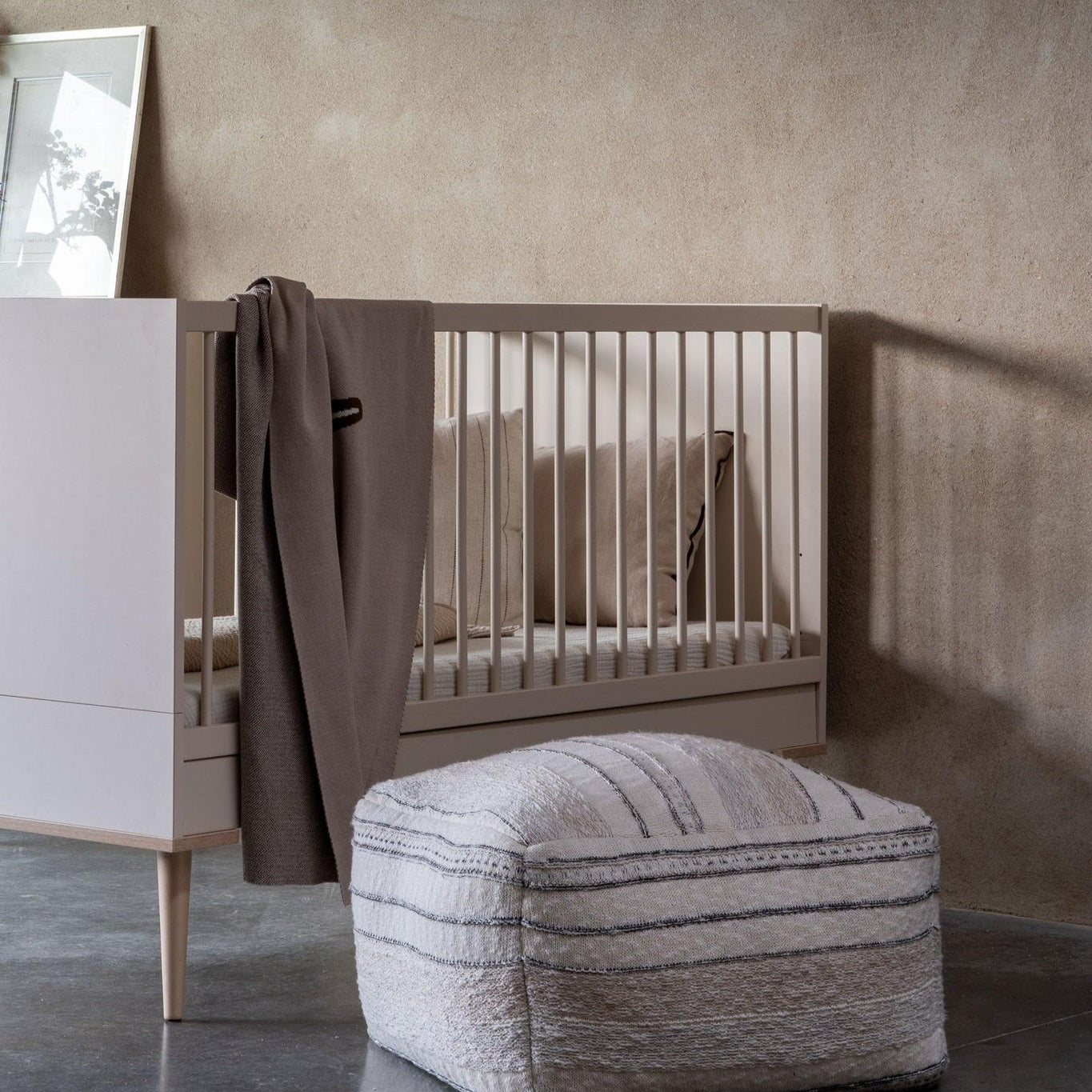 Quax Flow Convertible Cot Bed - 140 x 70 cm - Clay