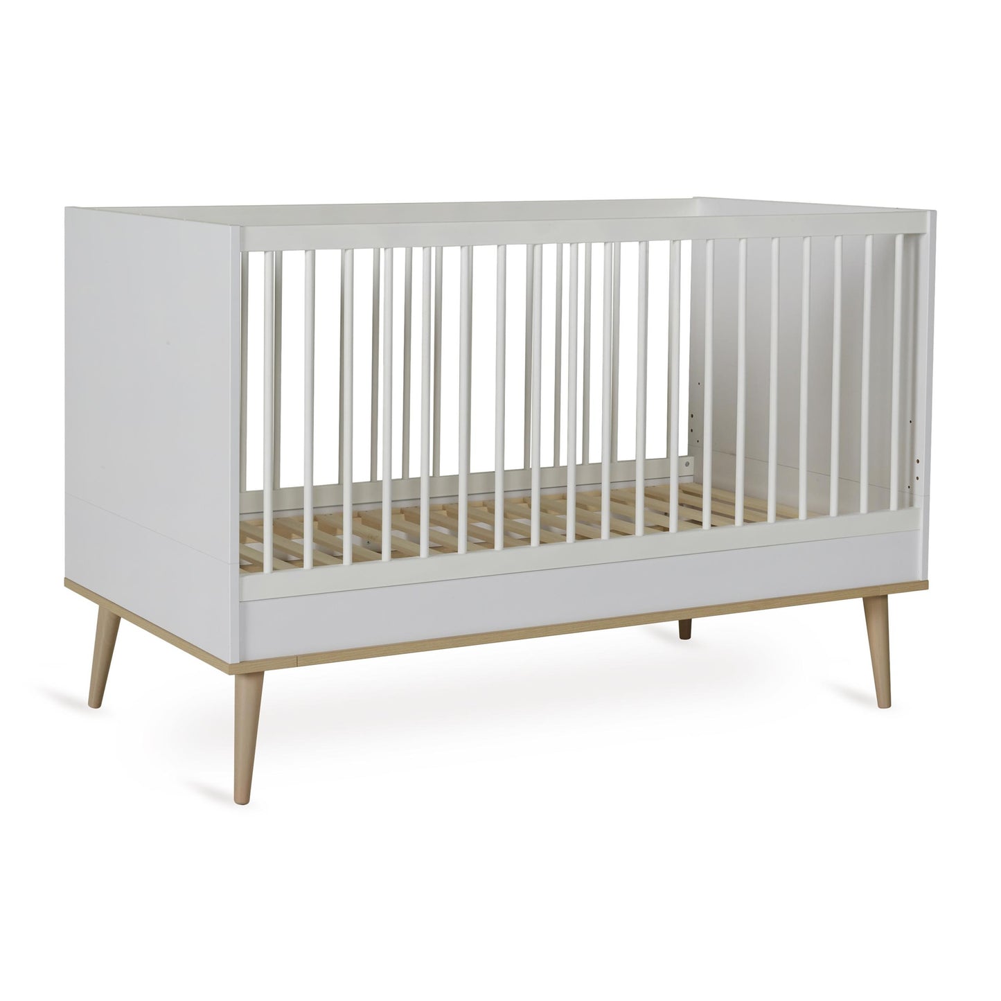 Quax Flow Convertible Cot Bed - 140 x 70 cm - White