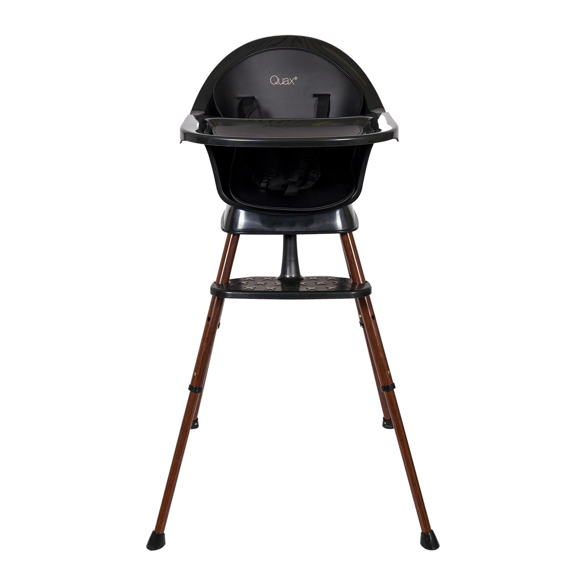 Quax Ultimo 3 Luxe Highchair - Black/Walnut