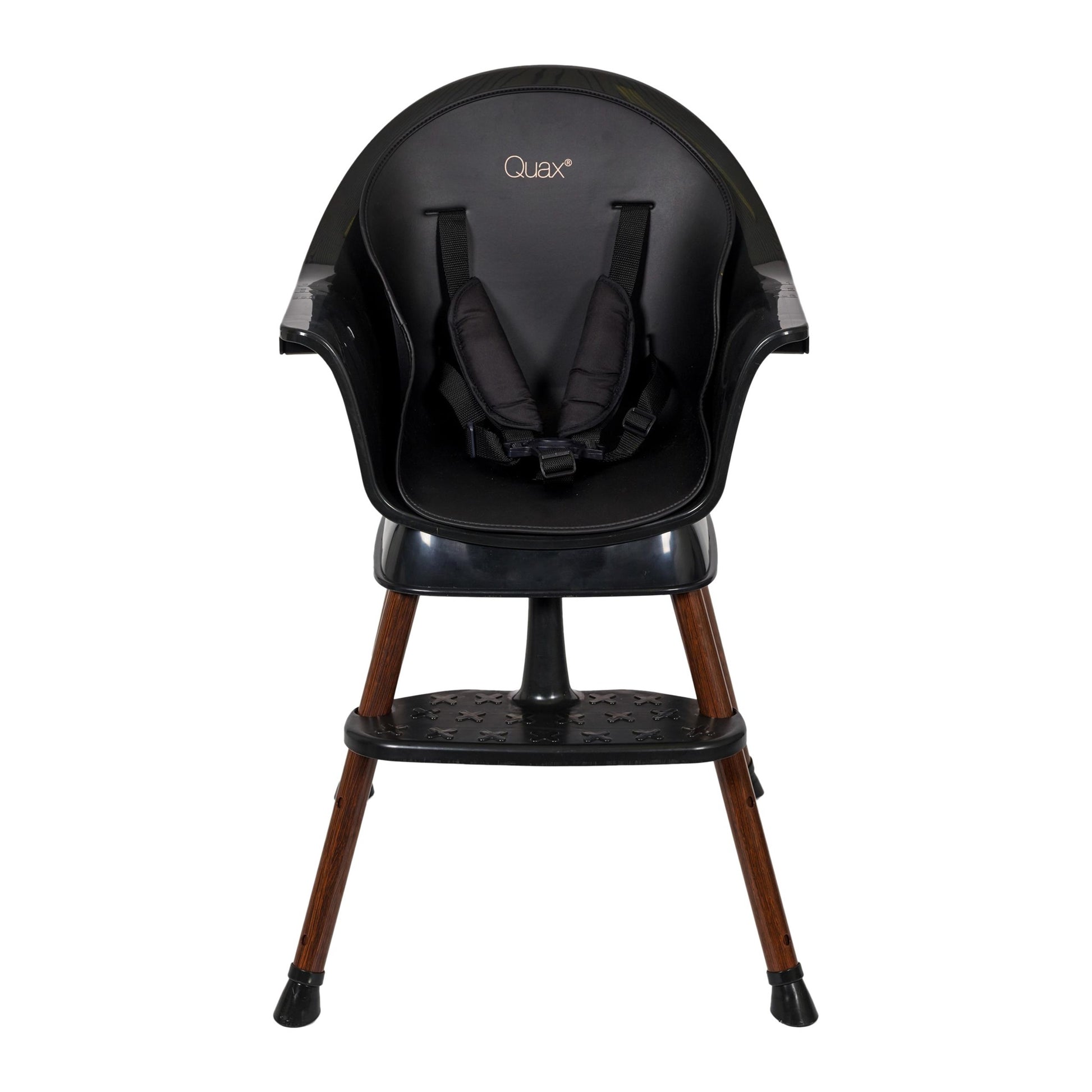 Quax Ultimo 3 Luxe Highchair - Black/Walnut