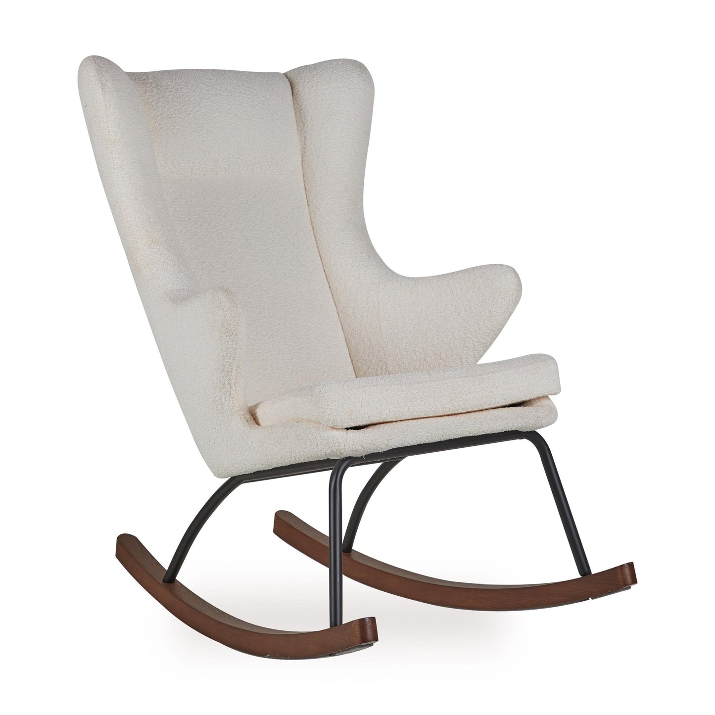 Quax De Luxe Adult Rocking Nursing Chair - Teddy/Cream