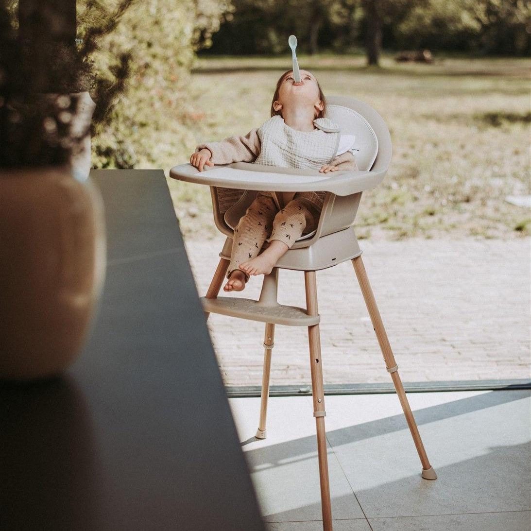 Quax Ultimo 3 Luxe Highchair - Clay/Natural