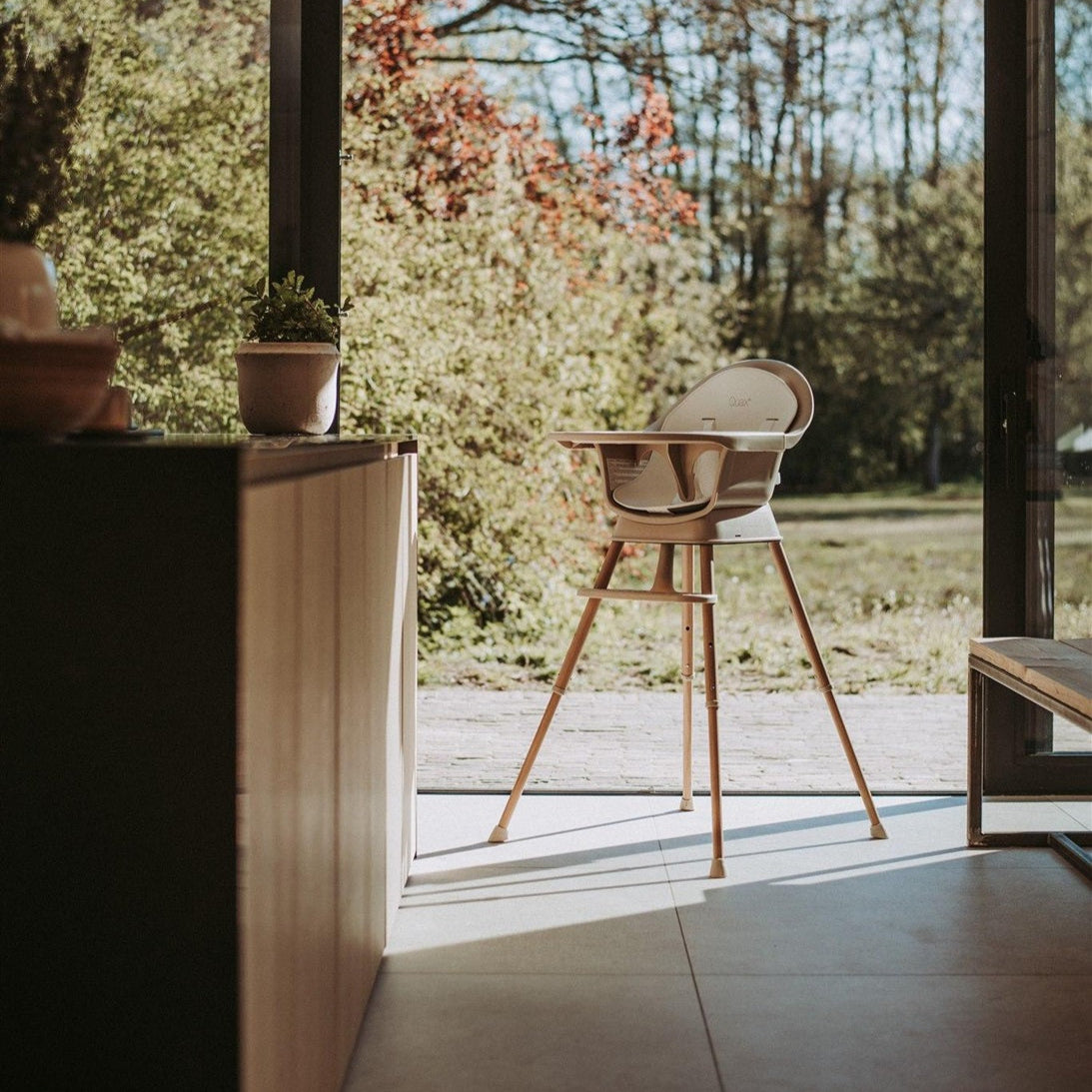 Quax Ultimo 3 Luxe Highchair - Clay/Natural