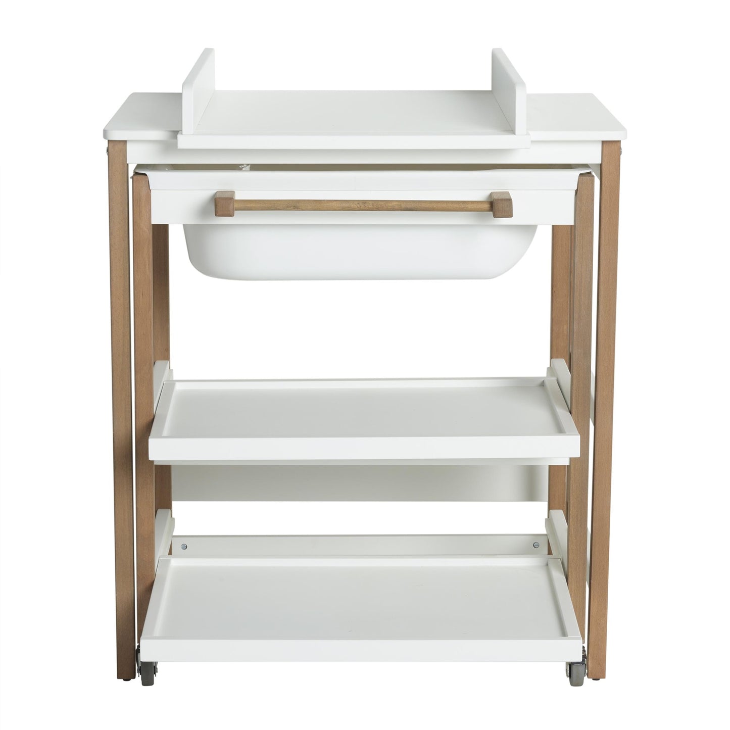 Quax Changing Table with Bath - White/Natural
