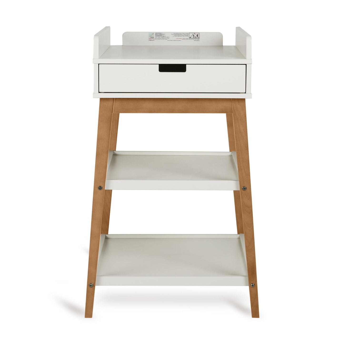 Quax Hip Changing Table with Drawer - Clay/Walnut