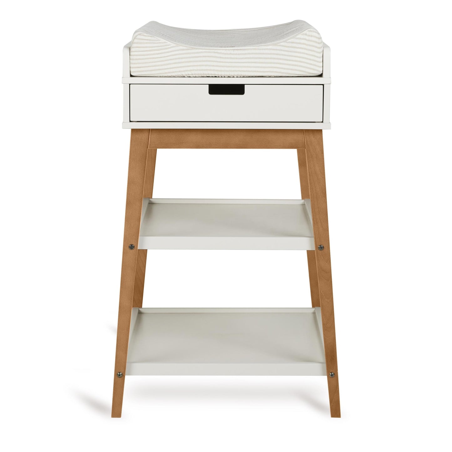 Quax Hip Changing Table with Drawer - Clay/Walnut