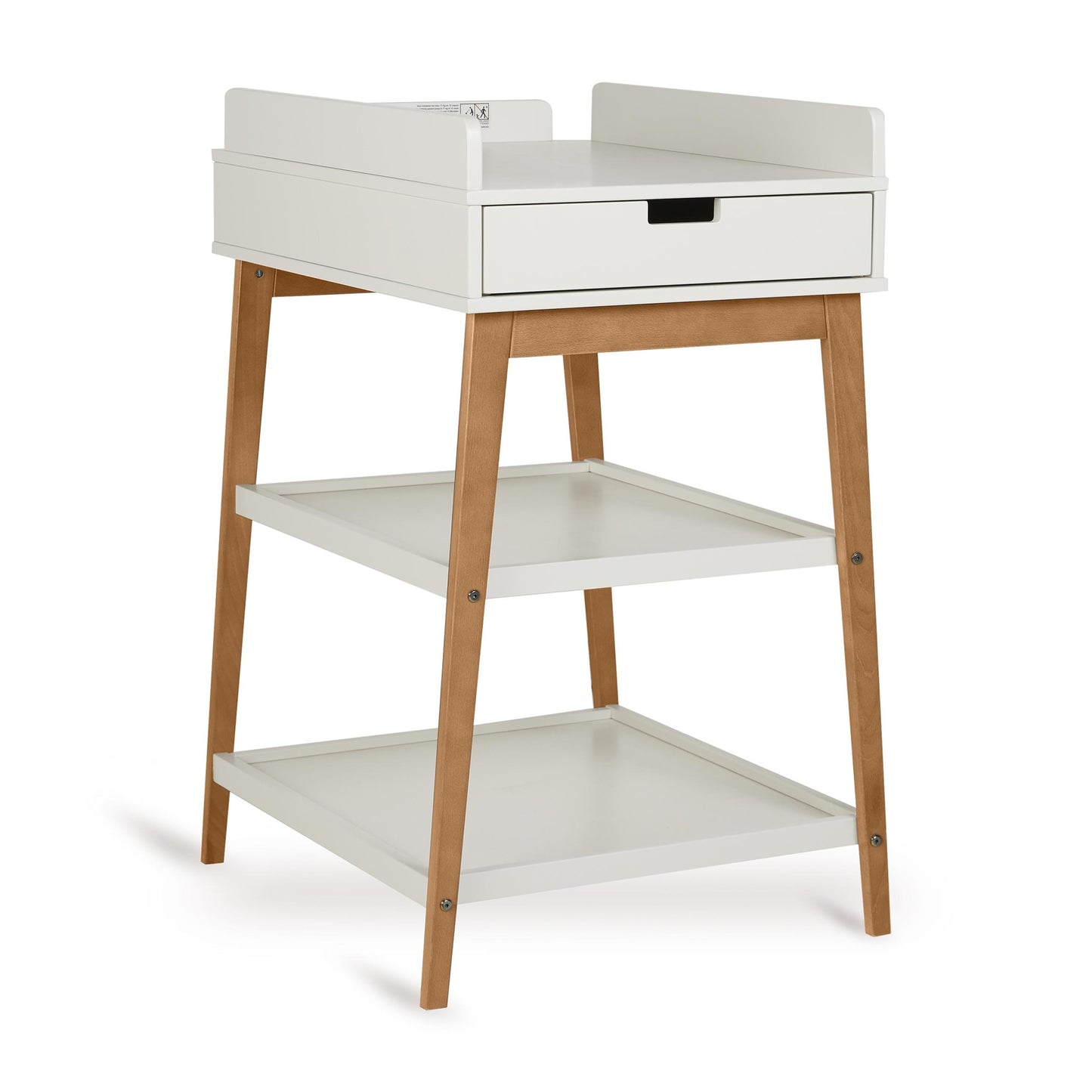 Quax Hip Changing Table with Drawer - Clay/Walnut
