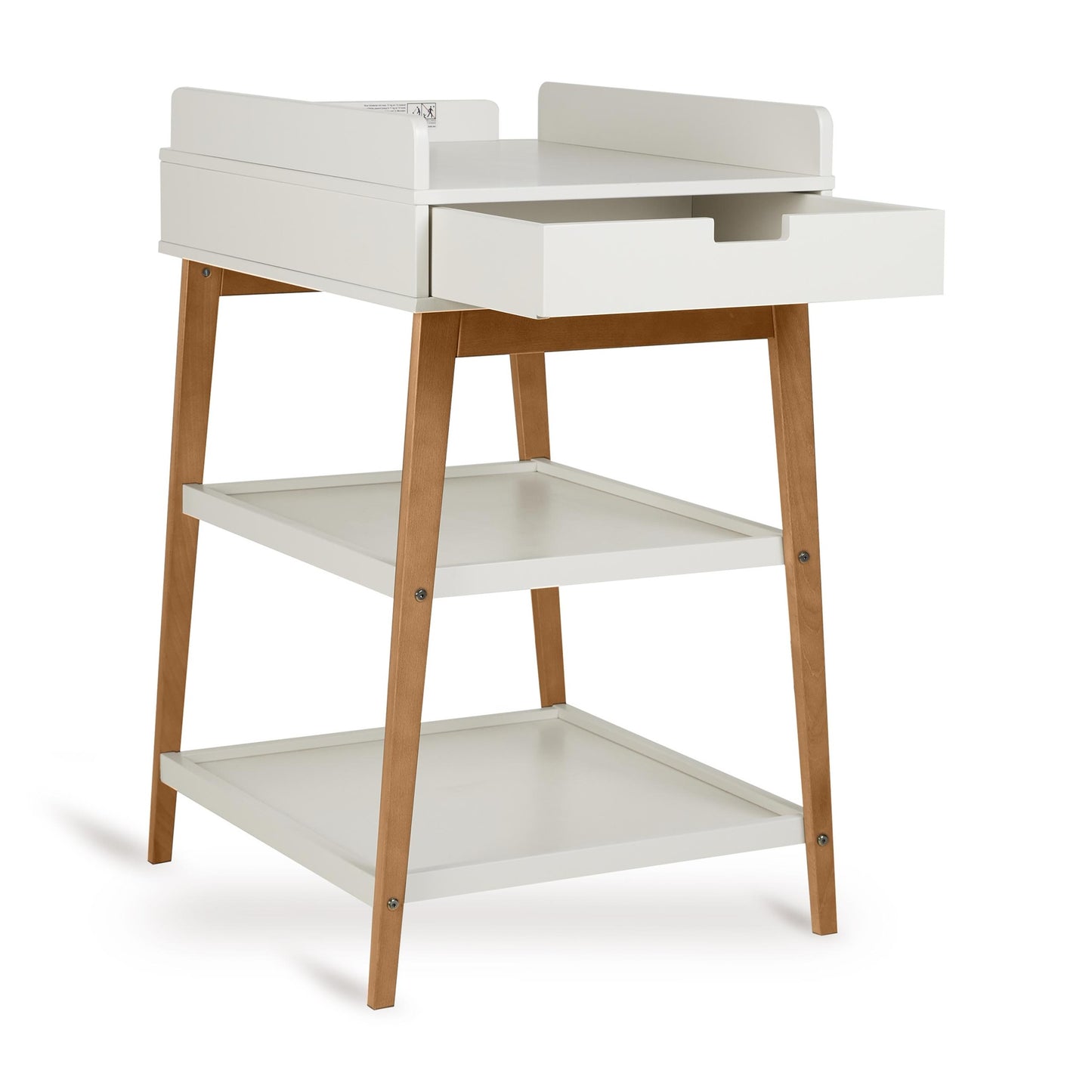 Quax Hip Changing Table with Drawer - Clay/Walnut