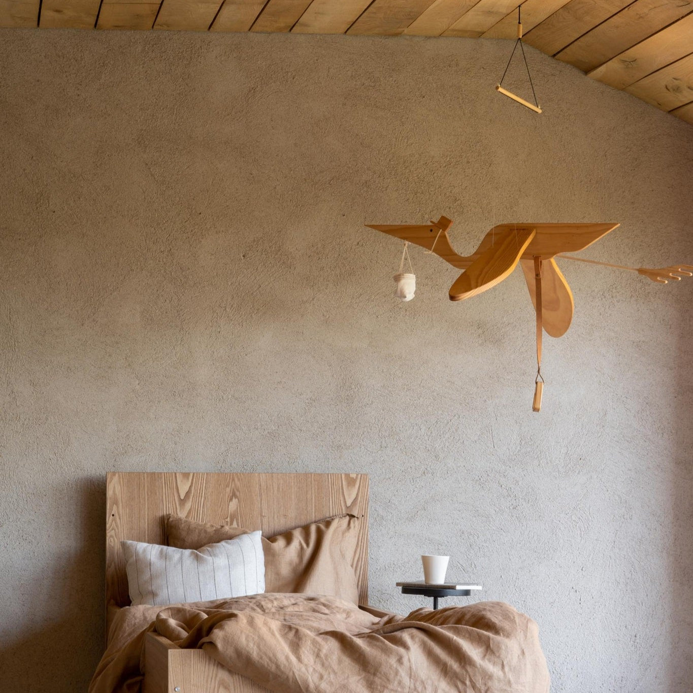 Quax Large Wooden Mobile - Pelican