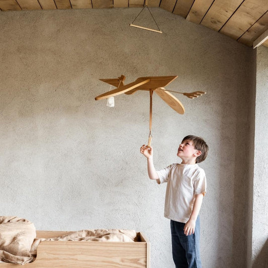 Quax Large Wooden Mobile - Pelican